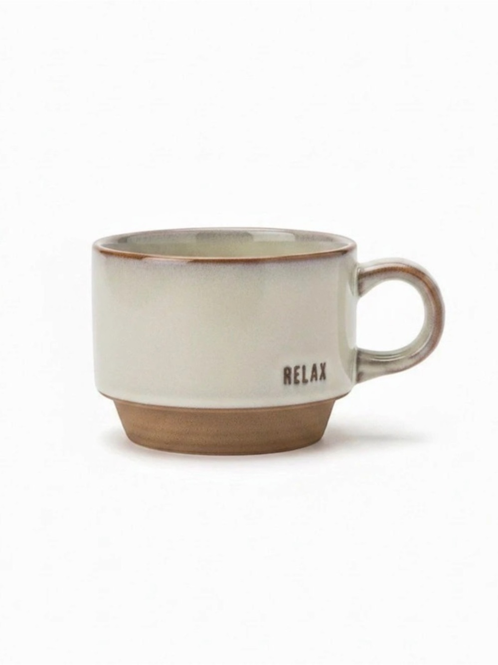 Relax Mug White & Brown